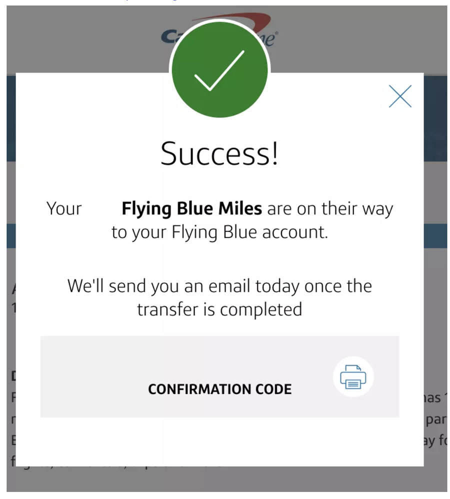 Save the confirmation